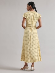 Albaray Yellow Spot Midi Dress - Image 2 of 6