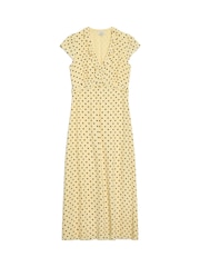 Albaray Yellow Spot Midi Dress - Image 6 of 6