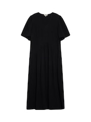 Albaray Cheesecloth Volume 100% Cotton Black Dress - Image 5 of 5
