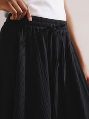 Albaray Cheesecloth Maxi 100% Cotton Black Skirt - Image 3 of 5