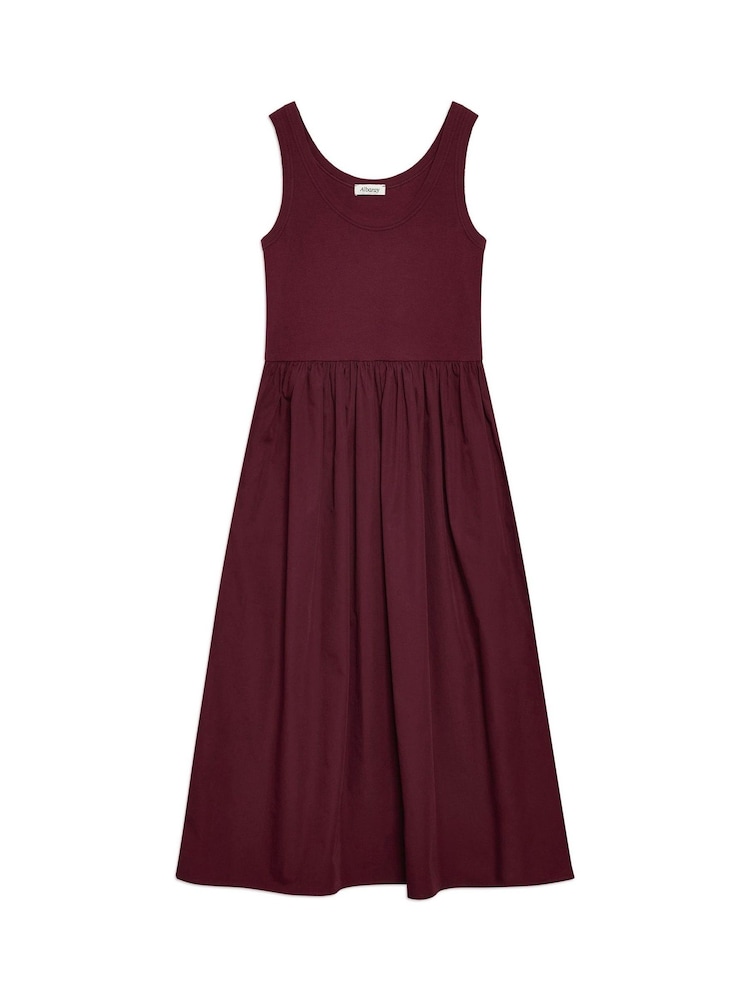 Rot - Albaray Jersey Cotton Vest Dress - Bild 5 von 5