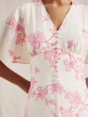 Albaray Pink Kimono Floral Dress - Imagen 3 de 6
