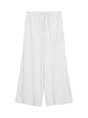 Albaray Stripe Drawstring White Trousers - Image 5 of 5