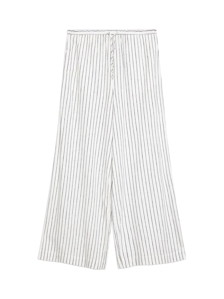 Albaray Stripe Drawstring White Trousers - Image 5 of 5