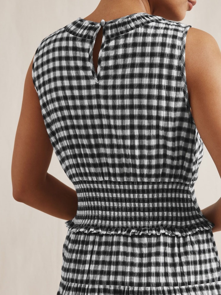 Albaray Gingham Black Dress - Image 3 of 5