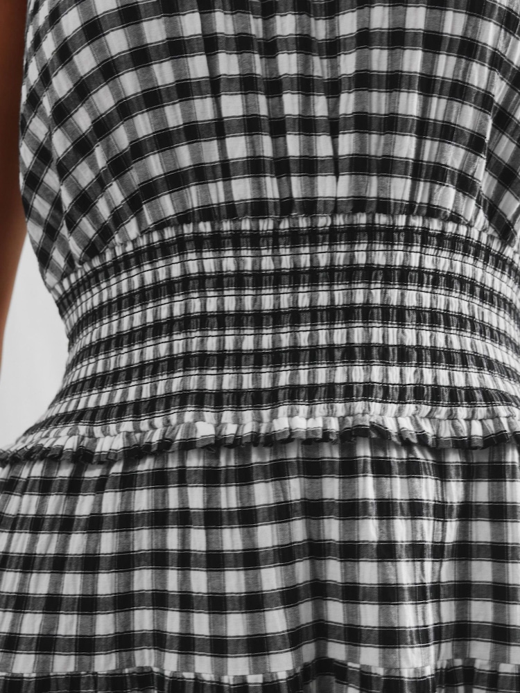 Albaray Gingham Black Dress - Image 4 of 5
