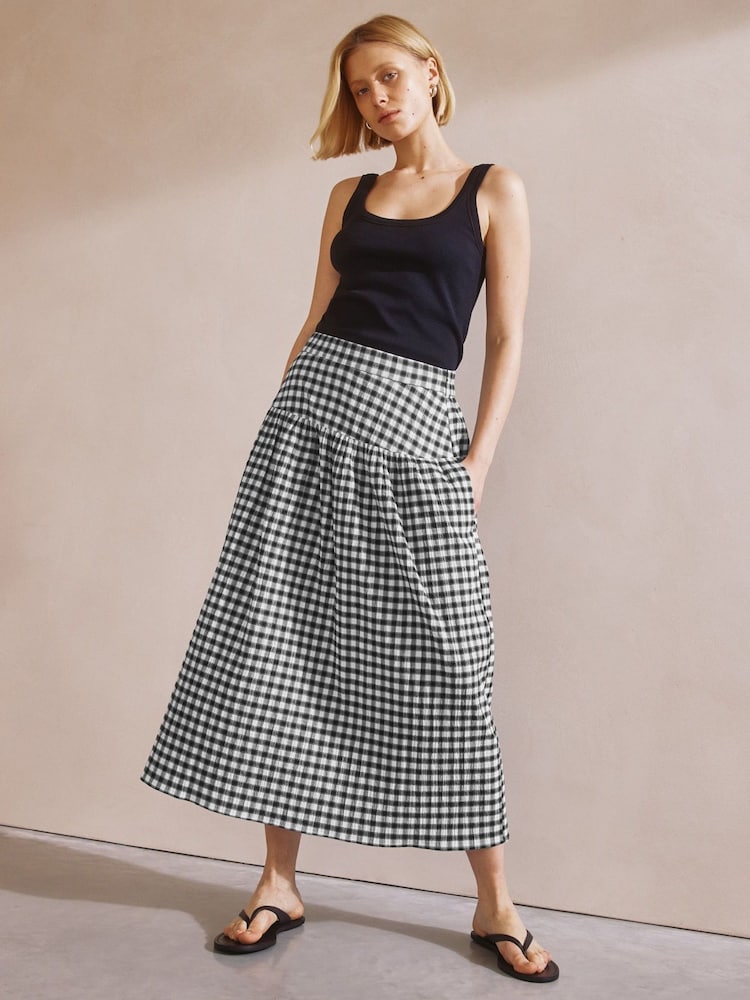 Albaray - Zwarte gingham-rok - Image 1 of 4