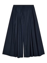Albaray Blue Super Wide Leg 100% Cotton Culottes - Image 5 of 5