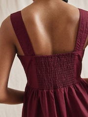 Albaray Red 100% Organic Cotton Apron Dress - Image 3 of 5