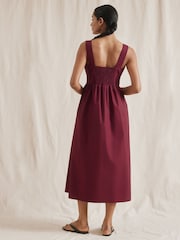 Albaray Red 100% Organic Cotton Apron Dress - Image 5 of 5