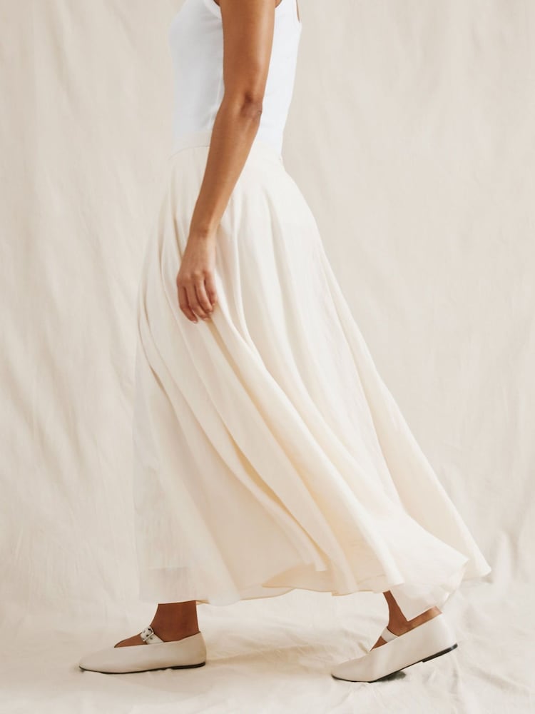 Albaray Cream Full Maxi Skirt - Image 2 of 5