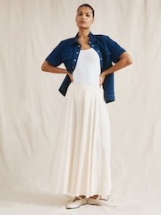 Albaray Cream Full Maxi Skirt - Image 4 of 5