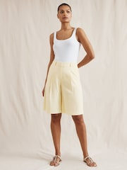 Albaray Cream Tailored Shorts - صورة 1 من 6