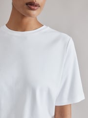 Albaray Boxy 100% Cotton White T-Shirt - صورة 3 من 5