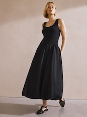 Albaray Puffball Black Dress - Image 1 of 5