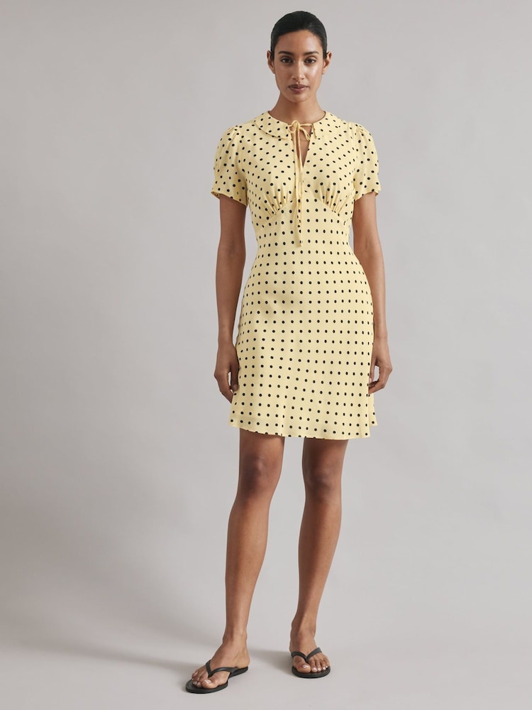 Albaray Yellow Spot Mini Dress - Image 1 of 5
