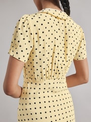 Albaray Yellow Spot Mini Dress - Image 3 of 5