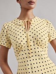 Albaray Yellow Spot Mini Dress - Image 4 of 5