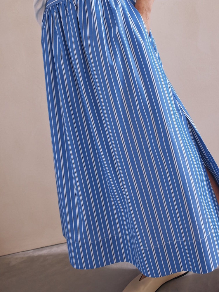Albaray Blue Stripe Skirt - Image 3 of 5