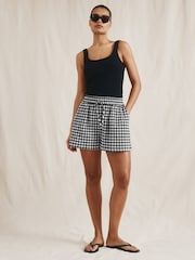 Albaray Gingham Black Shorts - Image 1 of 5
