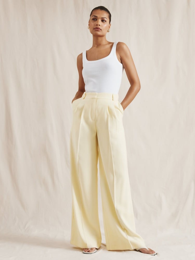 Albaray Cream Tailored Trousers - صورة 1 من 5