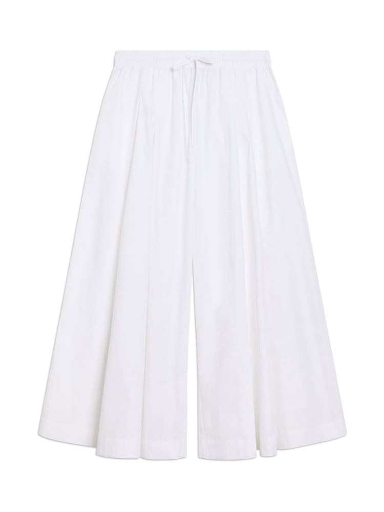 Albaray Super Wide Leg 100% Organic Cotton White Culottes - Image 4 of 4