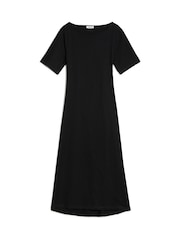 Albaray Open Back 100% Cotton Black Dress - Image 4 of 4