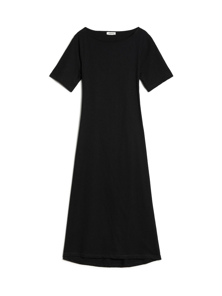 Albaray Open Back 100% Cotton Black Dress - Image 4 of 4