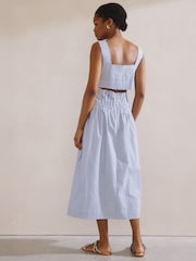 Albaray Blue Ticking Stripe Sun Dress - Image 2 of 4