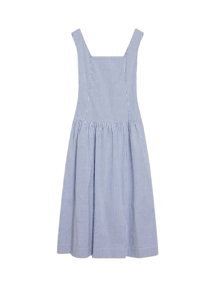 Albaray Blue Ticking Stripe Sun Dress - Image 4 of 4