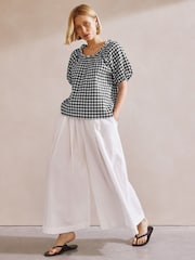 Albaray Gingham Black Blouse - Bild 4 von 5