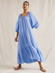 Albaray Blue Voluminous Dress - Image 1 of 5