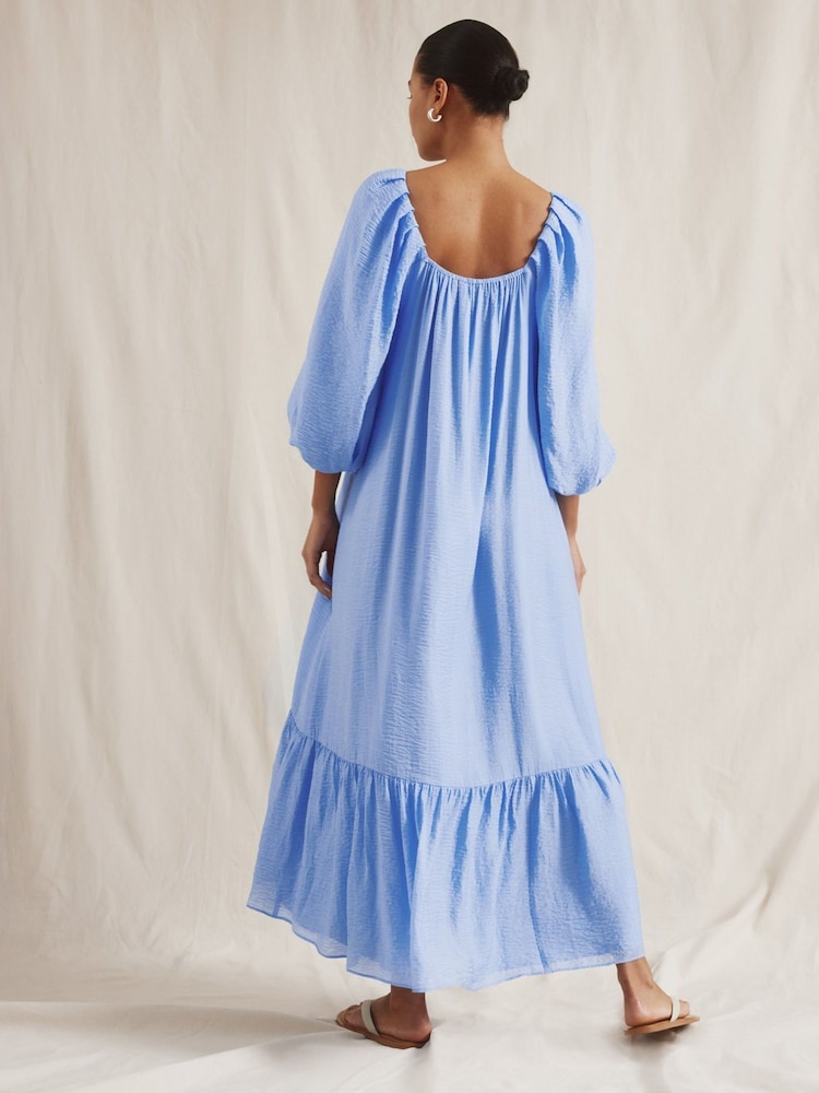 Albaray Blue Voluminous Dress - Image 2 of 5 Albaray Blue Voluminous Dress - Image 2 of 5