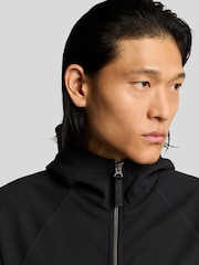 Lyle & Scott Black Diagonal Interlock Hooded Zip Through Hoodies - Image 4 of 6