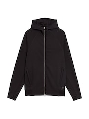 Lyle & Scott Black Diagonal Interlock Hooded Zip Through Hoodies - Image 6 of 6