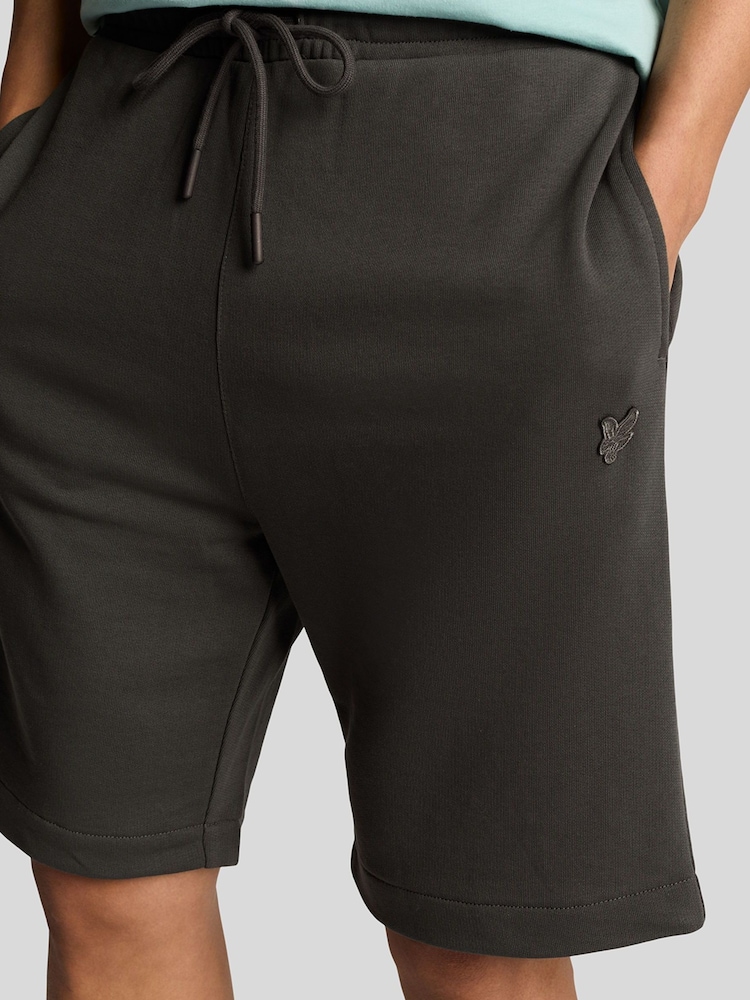 Lyle & Scott Grey Superfine Sweatshorts - Image 4 of 5
