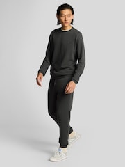 Lyle & Scott Grey 100% Cotton Superfine Slim Sweatpants - Image 4 of 5
