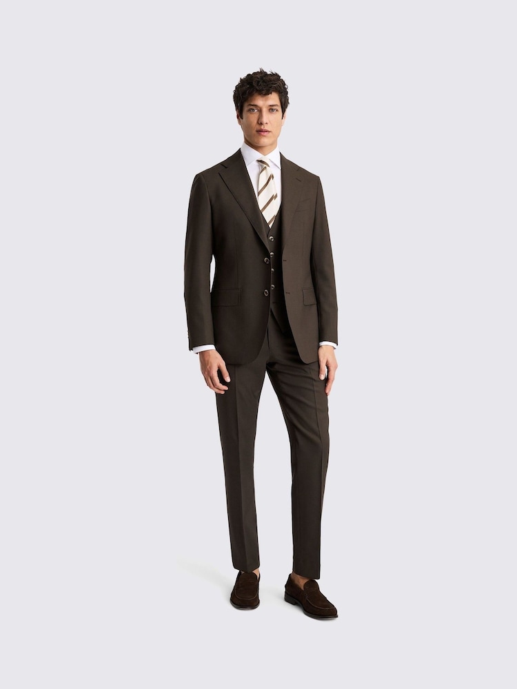 MOSS Brown Italian Tailored Fit Jacket - Image 2 of 5 MOSS Brown Italian Tailored Fit Jacket - Image 2 of 5