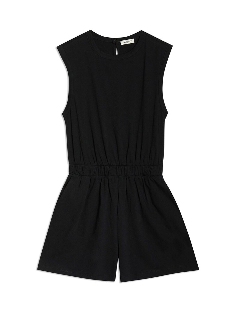 Albaray Tank Short 100% Cotton Black Playsuit - Image 5 of 5 Albaray Tank Short 100% Cotton Black Playsuit - Image 5 of 5