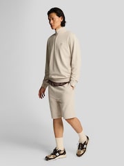 Lyle & Scott Cream Superfine Sweatshorts - Image 2 of 5