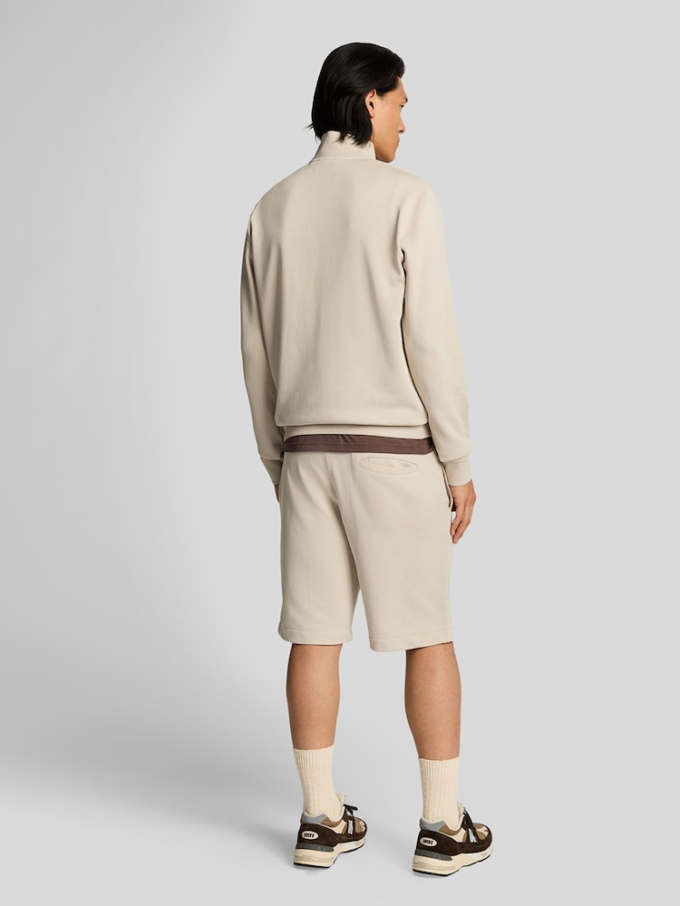 Lyle & Scott Cream Superfine Sweatshorts - Image 3 of 5