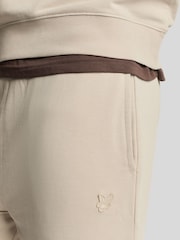 Lyle & Scott Cream Superfine Sweatshorts - Image 4 of 5