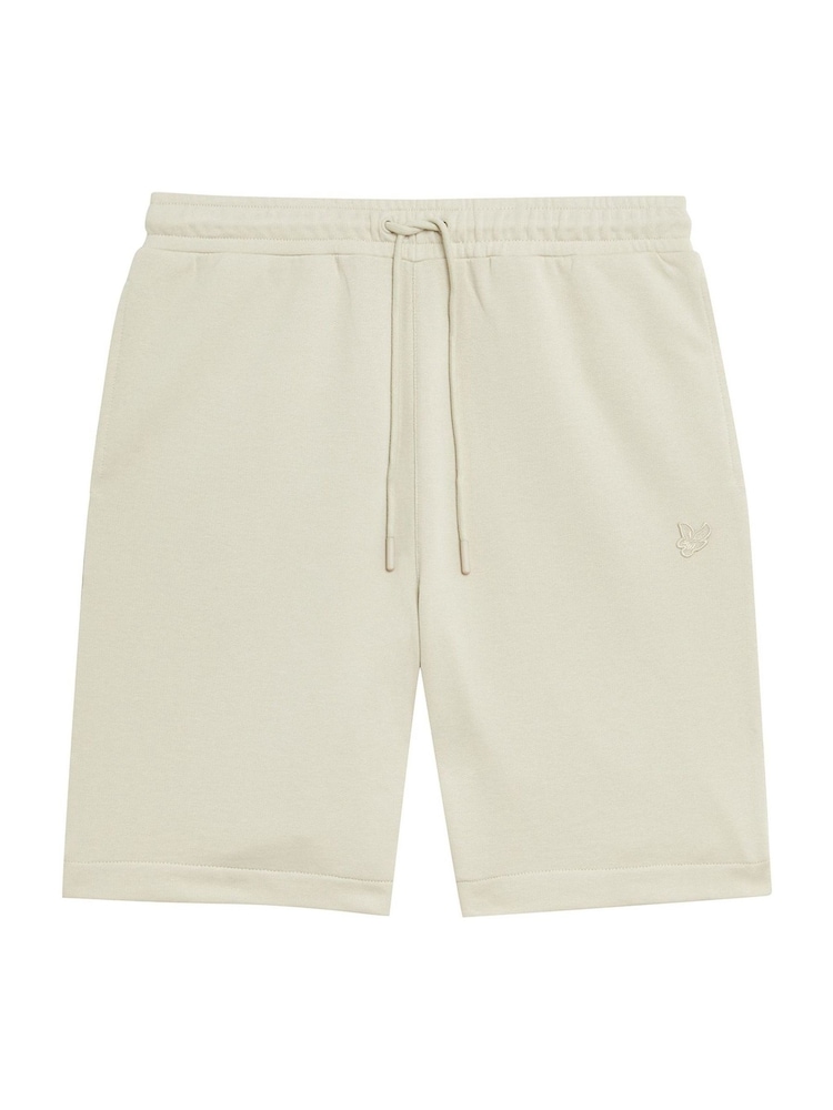 Lyle & Scott Cream Superfine Sweatshorts - Image 5 of 5