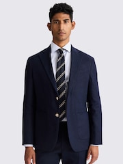 MOSS Blue Tailored Fit Matte Jacket - Image 1 of 1