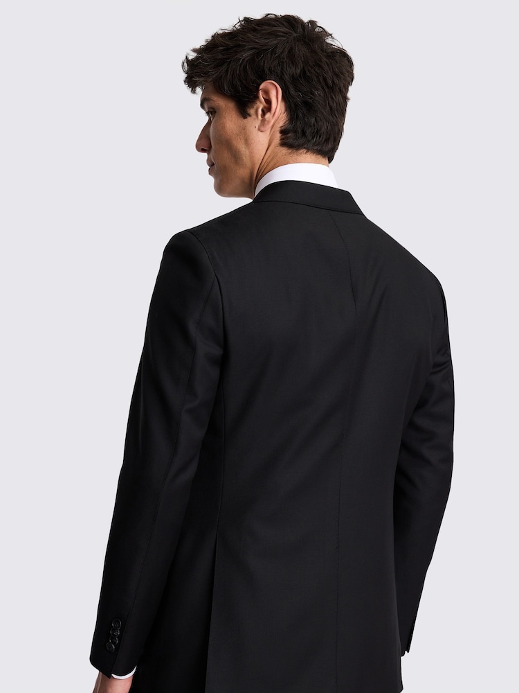 MOSS Black Italian Tailored Fit Twill Jacket - Image 2 of 5