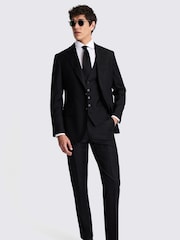 MOSS Black Italian Tailored Fit Twill Jacket - Image 3 of 5