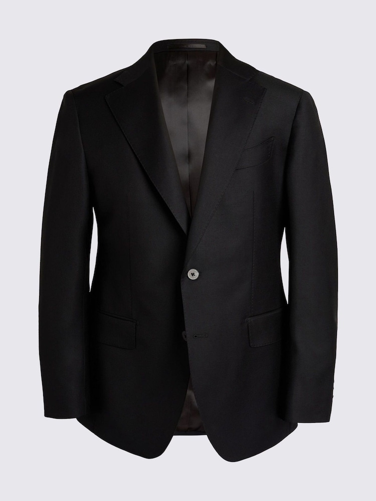 MOSS Black Italian Tailored Fit Twill Jacket - Image 6 of 6 MOSS Black Italian Tailored Fit Twill Jacket - Image 6 of 6