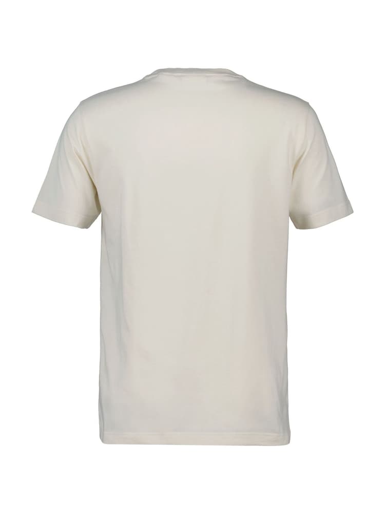GANT Cream Graphic 100% Cotton T-Shirt - Image 2 of 3 GANT Cream Graphic 100% Cotton T-Shirt - Image 2 of 3