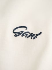 GANT Cream Graphic 100% Cotton T-Shirt - Image 3 of 3