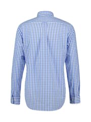 GANT Blue Regular Fit Classic Poplin Gingham 100% Cotton Shirt - Image 2 of 2